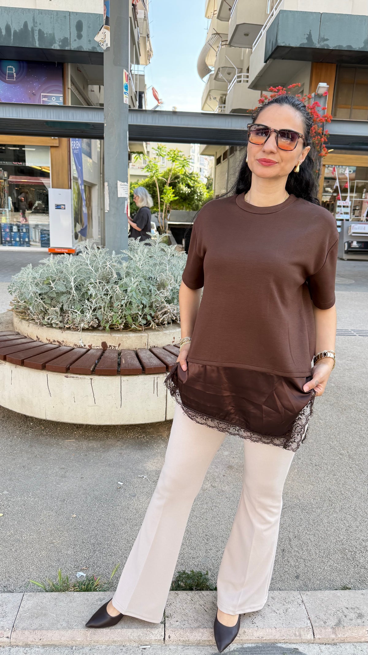 Dantelli Tşört