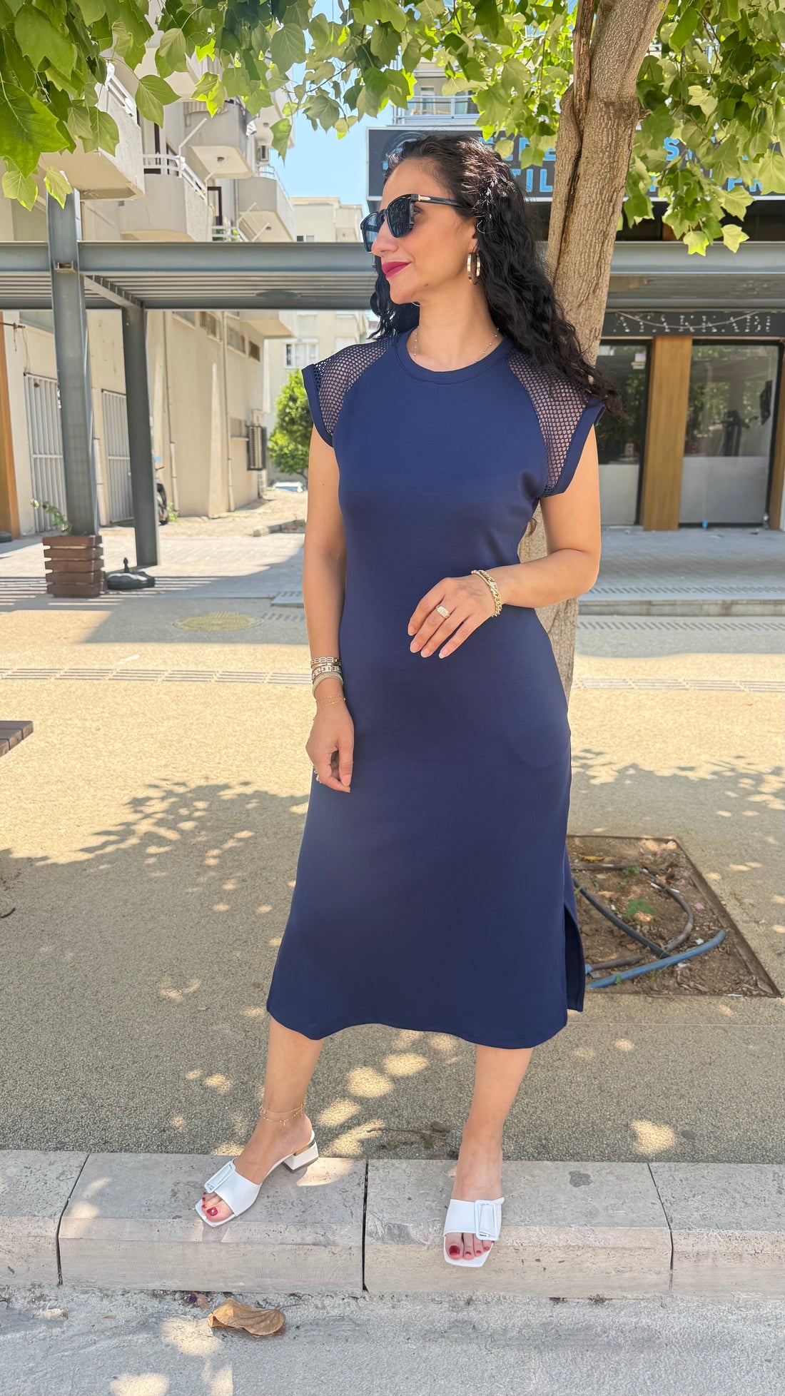 FİLE DETAYLI ELBİSE