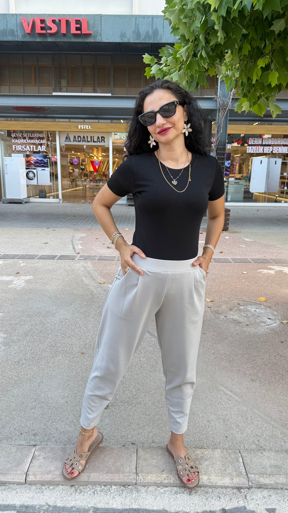 FÜME ŞALVAR PANTOLON