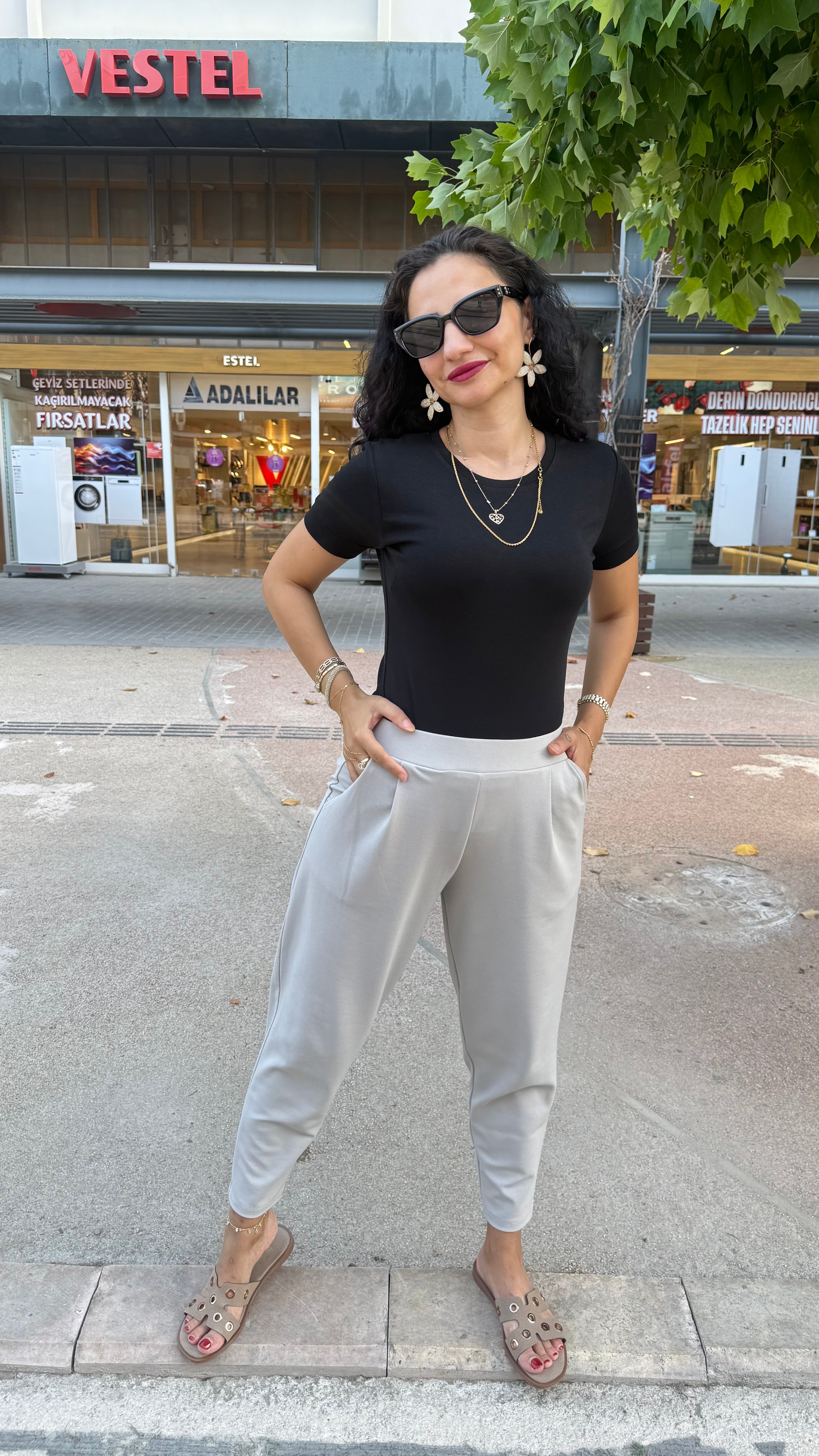 FÜME ŞALVAR PANTOLON