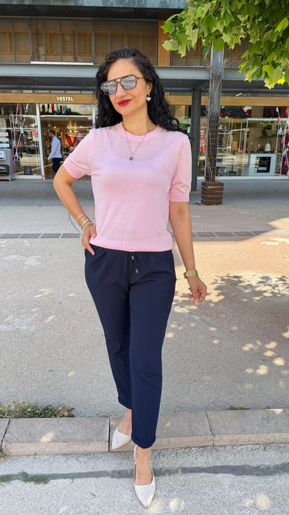 DUBLE PAÇA LACİVERT PANTOLON